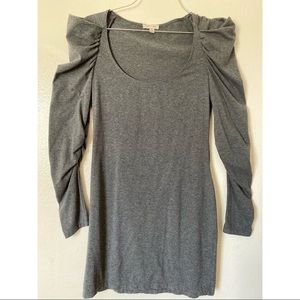 Silence + Noise long sleeve ruched dress